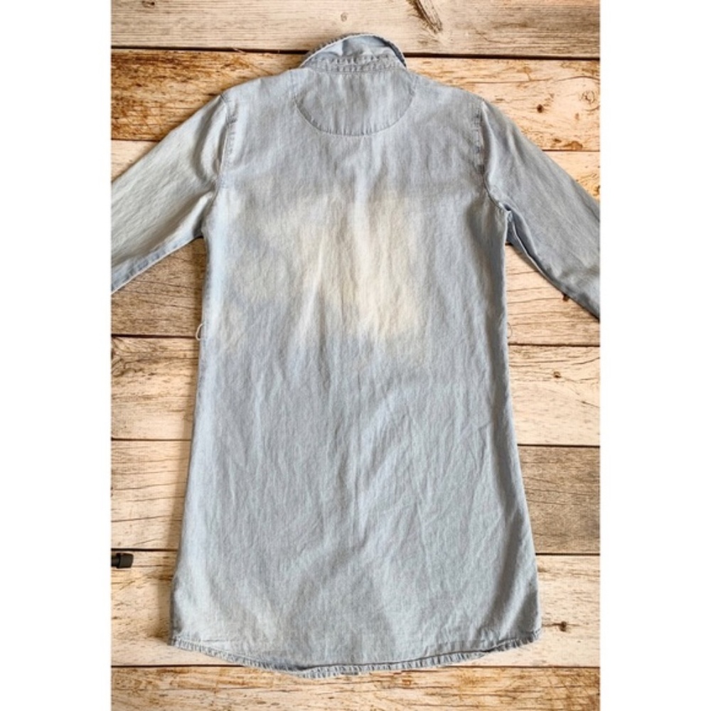 ✨7FAMK Chambray Button Down Tunic - Picture 4 of 6